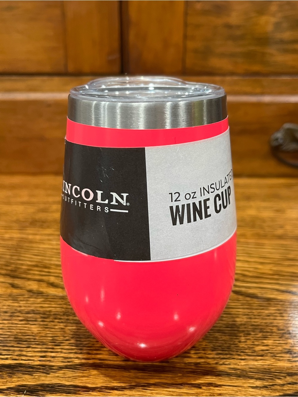 NEW Lincoln Outfitters 12 oz Insulated Wine Cup | Hot Pink
